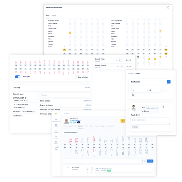 32Desk interface: Treatment
